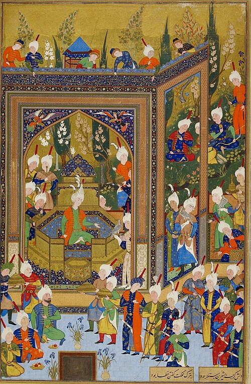 Fayl:Ağa Mirək - Xosrovun taxta çıxması.jpg